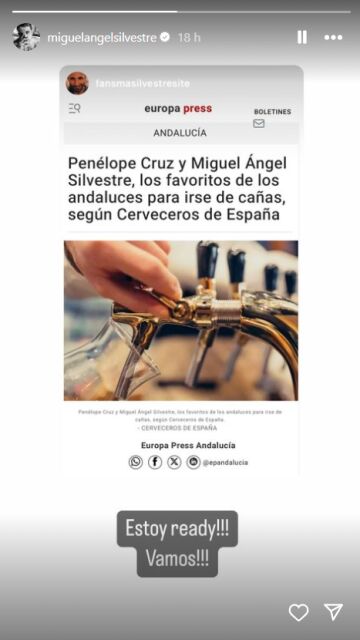 Miguel Ángel Silvestre, dispuesto a irse de cañas