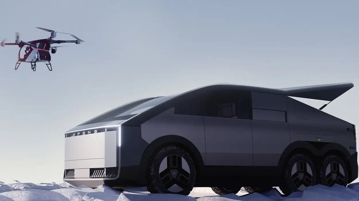 El prototipo del coche voladores desarrollado por el fabricante chino de veh&iacute;culos Xpeng