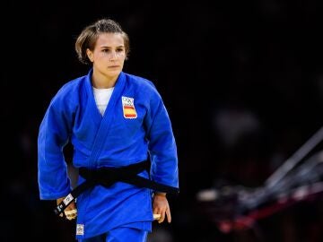 La judoca Laura Martínez compitiendo en los Juegos Olímpicos de París 2024