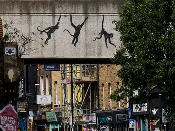 La tercera obra de Banksy en Londres La tercera obra de Banksy en Londres