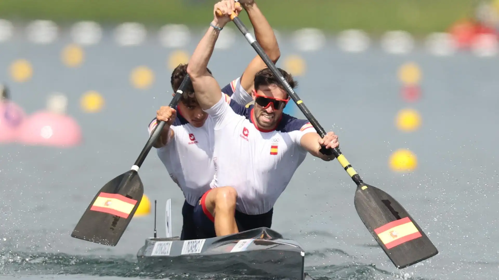 Moreno y Dom&iacute;nguez, en la final de C2 500 m