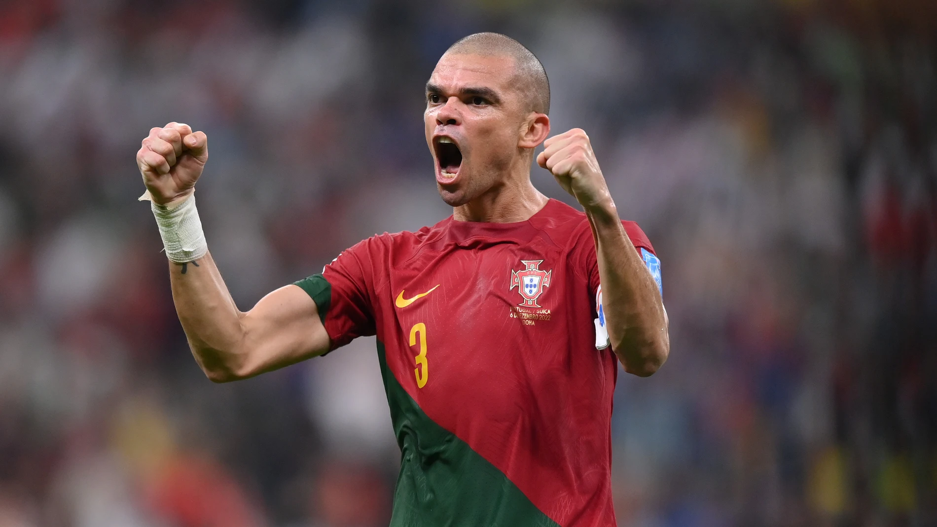 Pepe con la selección de Portugal Pepe con la selección de Portugal
