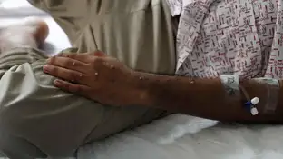 Imagen de archivo de un paciente tras ser diagnosticado con la viruela del mono. Imagen de archivo de un paciente tras ser diagnosticado con la viruela del mono.