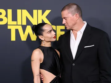 Zoë Kravitz y Channing Tatum en la primere de Parpadea dos veces Zoë Kravitz y Channing Tatum en la primere de Parpadea dos veces