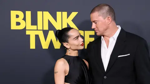 Zoë Kravitz y Channing Tatum en la primere de Parpadea dos veces Zoë Kravitz y Channing Tatum en la primere de Parpadea dos veces