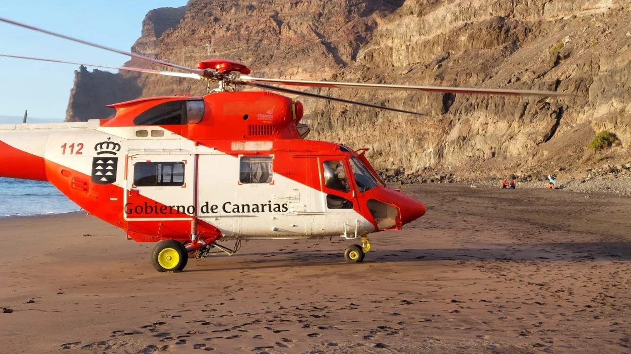 Helic&oacute;ptero del Gobierno de Canarias