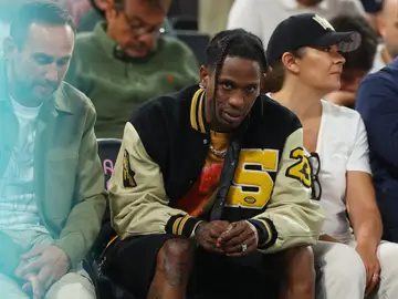 El rapero Travis Scott en el Bercy Arena El rapero Travis Scott en el Bercy Arena