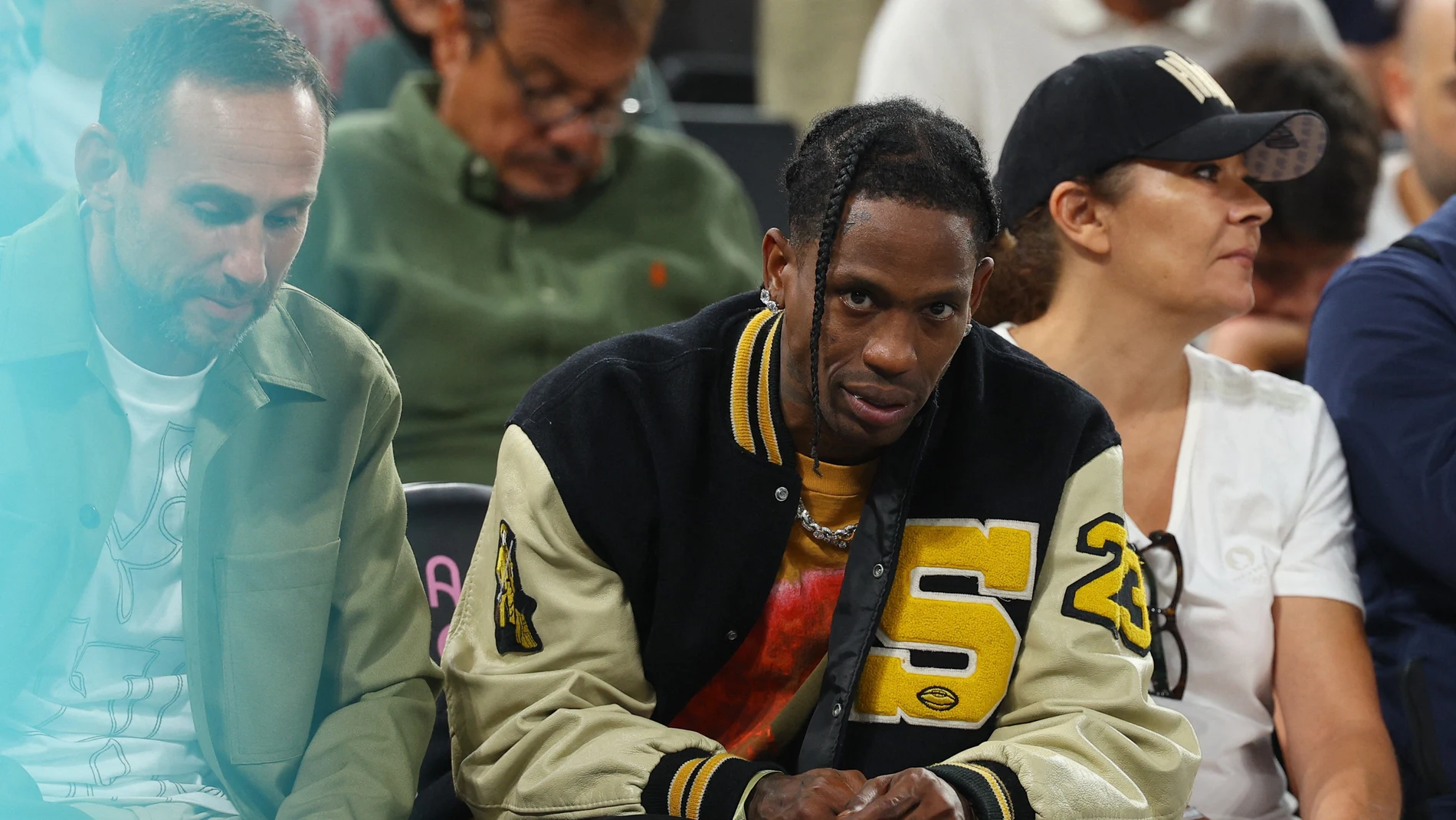 El rapero Travis Scott en el Bercy Arena El rapero Travis Scott en el Bercy Arena