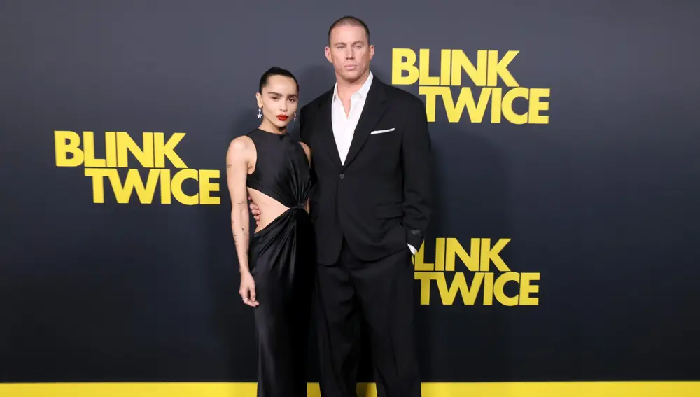 Zoë Kravitz y Channing Tatum en la primere de Parpadea dos veces Zoë Kravitz y Channing Tatum en la primere de Parpadea dos veces