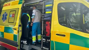 Una ambulancia de Emergencias 112. Una ambulancia de Emergencias 112.