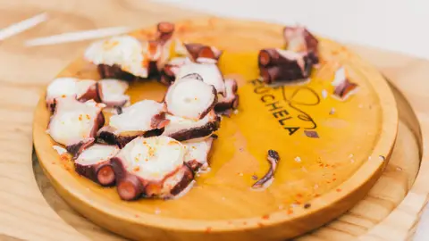 Imagen de un pulpo a la gallega. Imagen de un pulpo a la gallega.