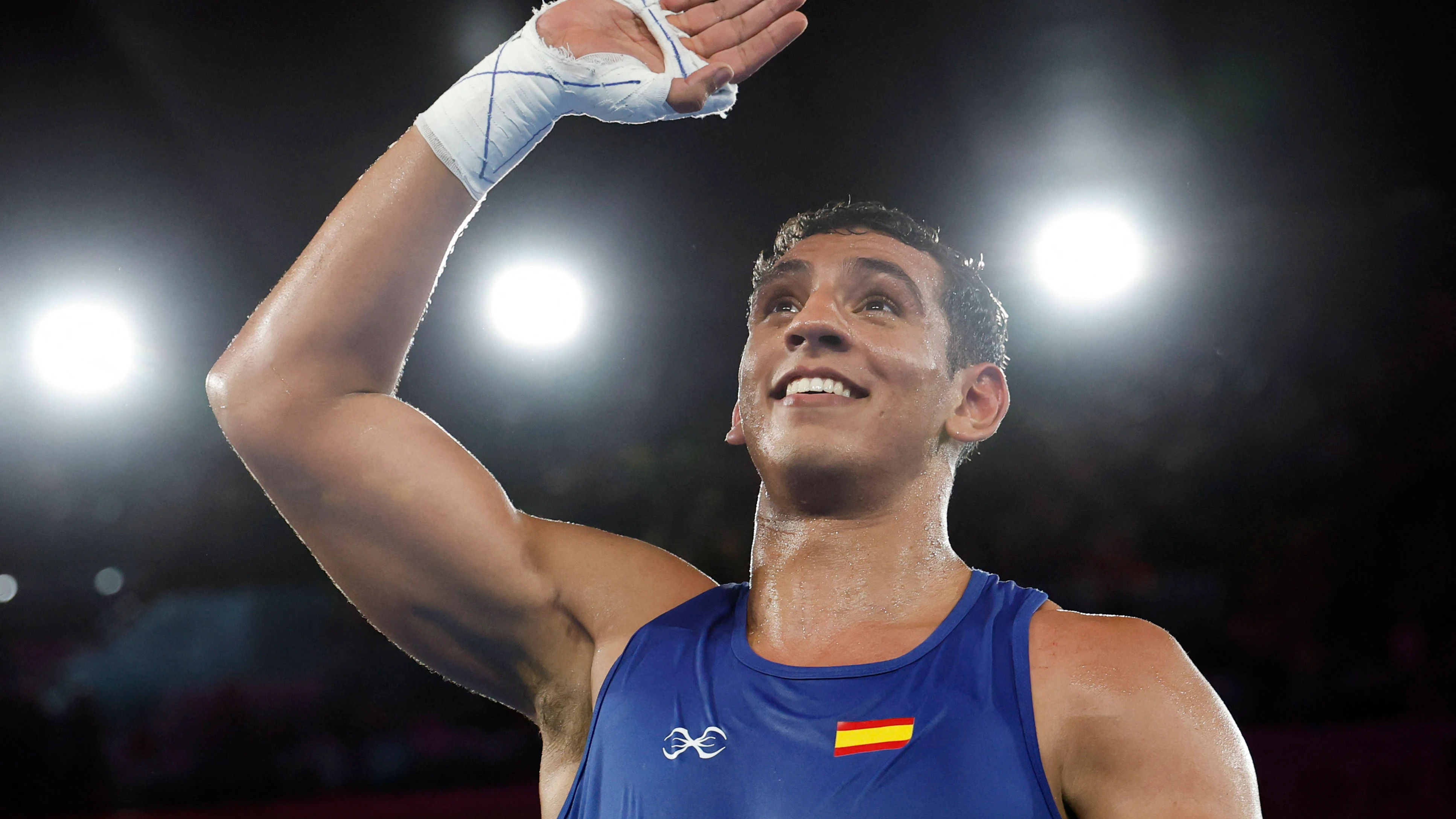 El boxeador Ayoub Ghadfa en Par&iacute;s 2024