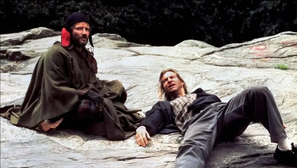 Robin Williams y Jeff Bridges en El rey pescador Robin Williams y Jeff Bridges en El rey pescador