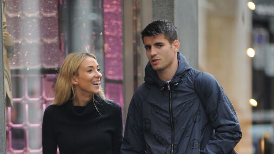 Alice Campello y &Aacute;lvaro Morata en Mil&aacute;n