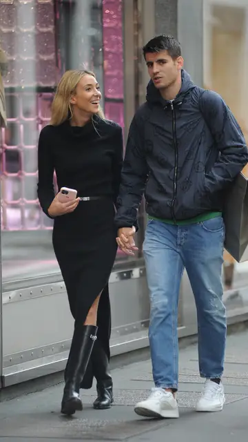 Alice Campello y Álvaro Morata en Milán Alice Campello y Álvaro Morata en Milán