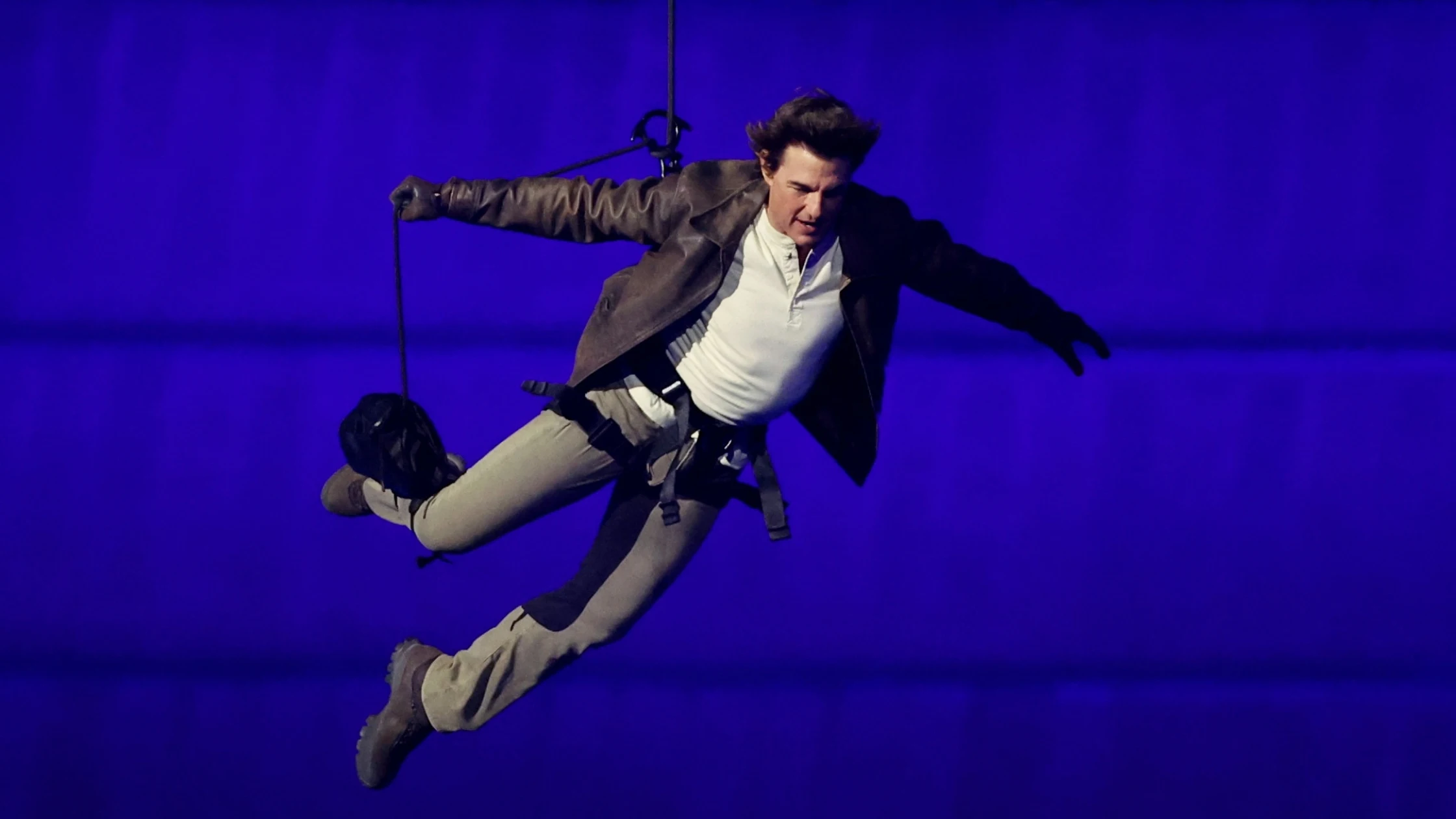Tom Cruise en la ceremonia de Clausura de los Juegos Olímpicos de París en 2024 Tom Cruise en la ceremonia de Clausura de los Juegos Olímpicos de París en 2024