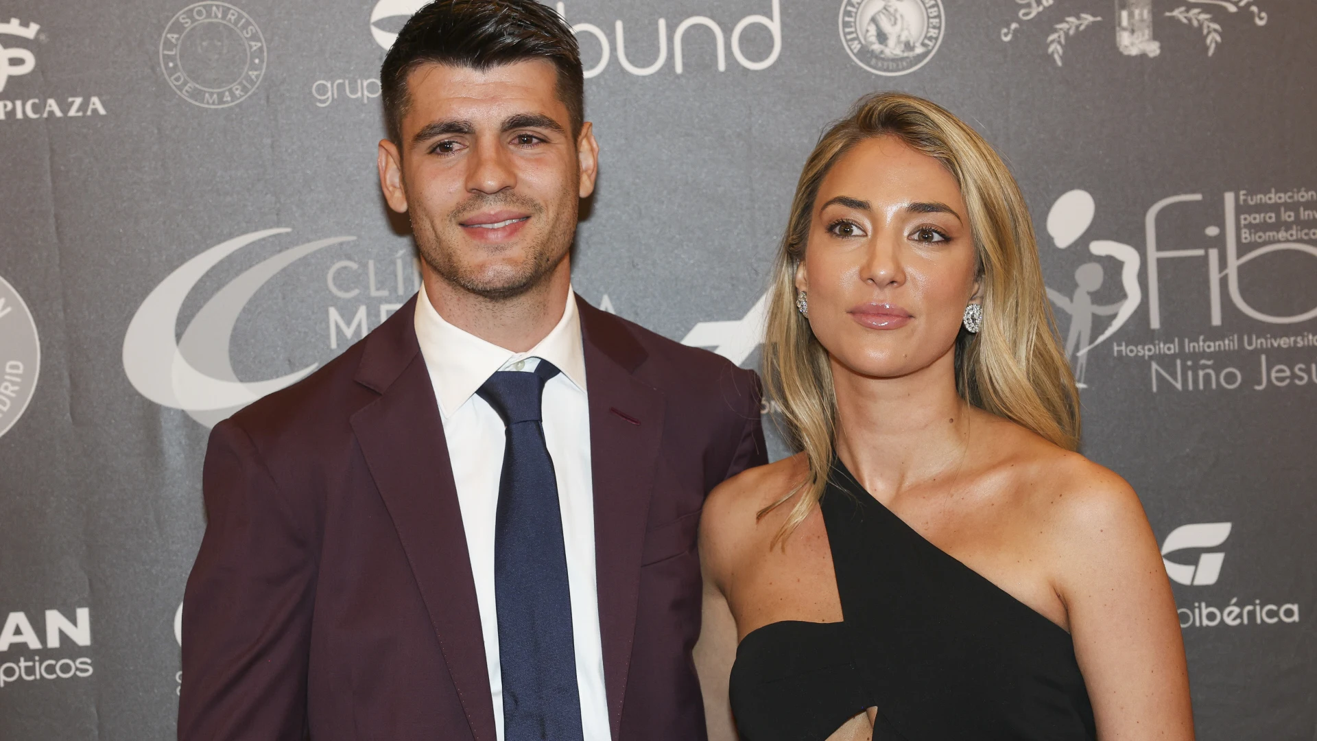&Aacute;lvaro Morata y Alice Campello