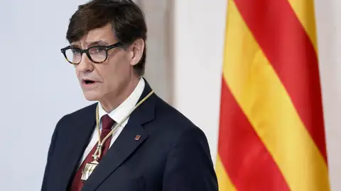 Salvador Illa en su primer discurso como presidente de Cataluña Salvador Illa en su primer discurso como presidente de Cataluña