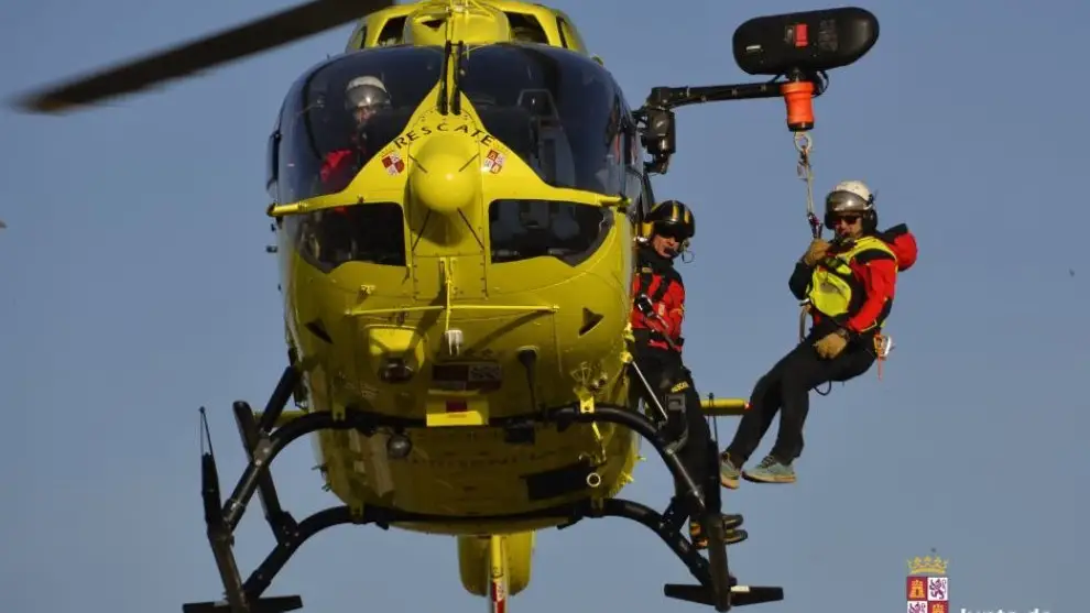 Helic&oacute;ptero de rescate de la Junta de Castilla y Le&oacute;n 