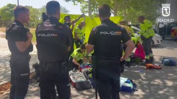 Atención al fallecido por golpe de calor en Madrid