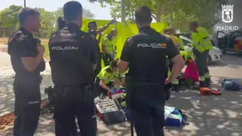 Atención al fallecido por golpe de calor en Madrid Atención al fallecido por golpe de calor en Madrid