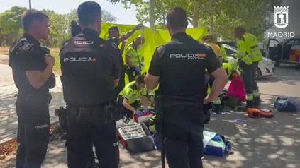 Atención al fallecido por golpe de calor en Madrid Atención al fallecido por golpe de calor en Madrid