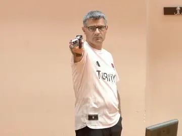 El tirador Yusuf Dikec El tirador Yusuf Dikec