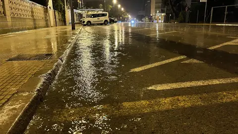 Lluvia en un municipio valenciano Lluvia en un municipio valenciano