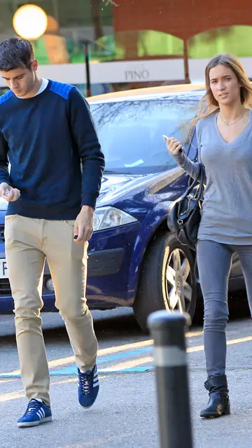 Álvaro Morata y María Pombo en Madrid en 2014 Álvaro Morata y María Pombo en Madrid en 2014