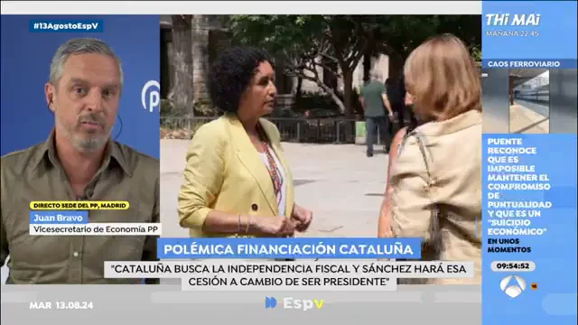 El PP, en pie de guerra contra la financiaci&oacute;n singular de Catalu&ntilde;a. Hablamos con Juan Bravo: "&iquest;Le parece muy solidario que los que m&aacute;s tienen aporten menos?