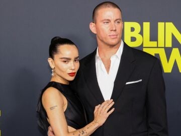 Channing Tatum y Zoë Kravitz en la premiere de Blink Twice