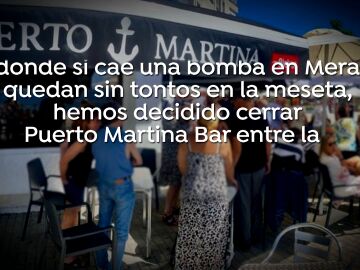 Mensaje del bar de Oleiros