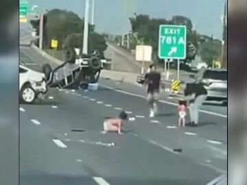 accidente de tráfico menores expulsados