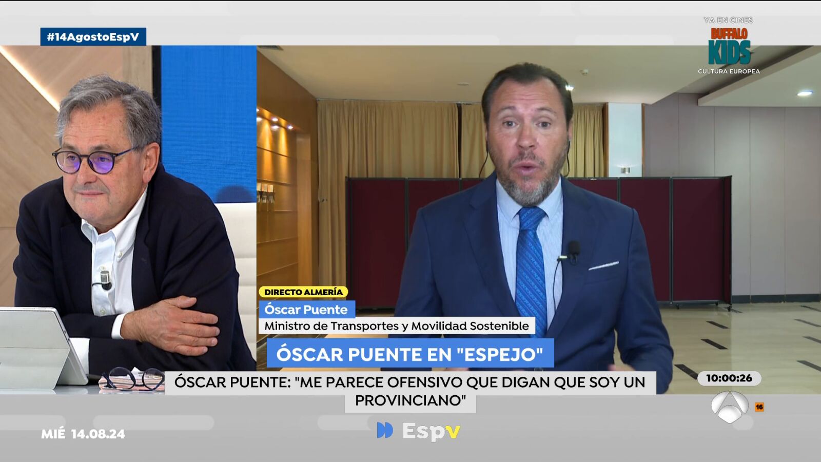 Rifirrafe entre Óscar Puente y Paco Marhuenda en directo: 