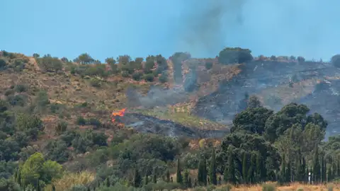 El incendio en Almuñécar (Granada) El incendio en Almuñécar (Granada)