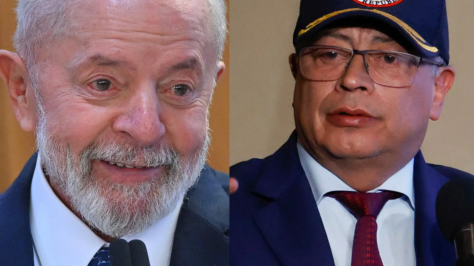 Los presidentes de Brasil, Luis Inácio Lula da Silva (i) y el de Colombia Gustavo Petro (d) Los presidentes de Brasil, Luis Inácio Lula da Silva (i) y el de Colombia Gustavo Petro (d)