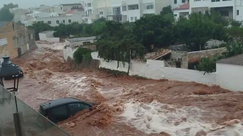 La DANA descargó más de 200 l/m2 en Es Mercadal (Menorca) y más de 90 en Ciutadella y Mahón Inundaciones en Menorca por la tormenta de este jueves. CONSELL DE MENORCA 15/08/2024