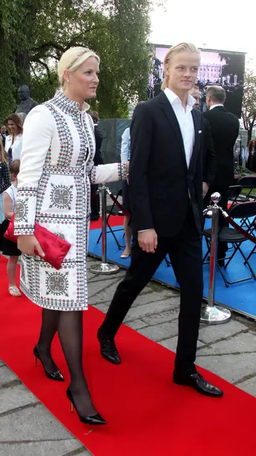 Marius Borg y Mette-Marit en 2015 Marius Borg y Mette-Marit en 2015