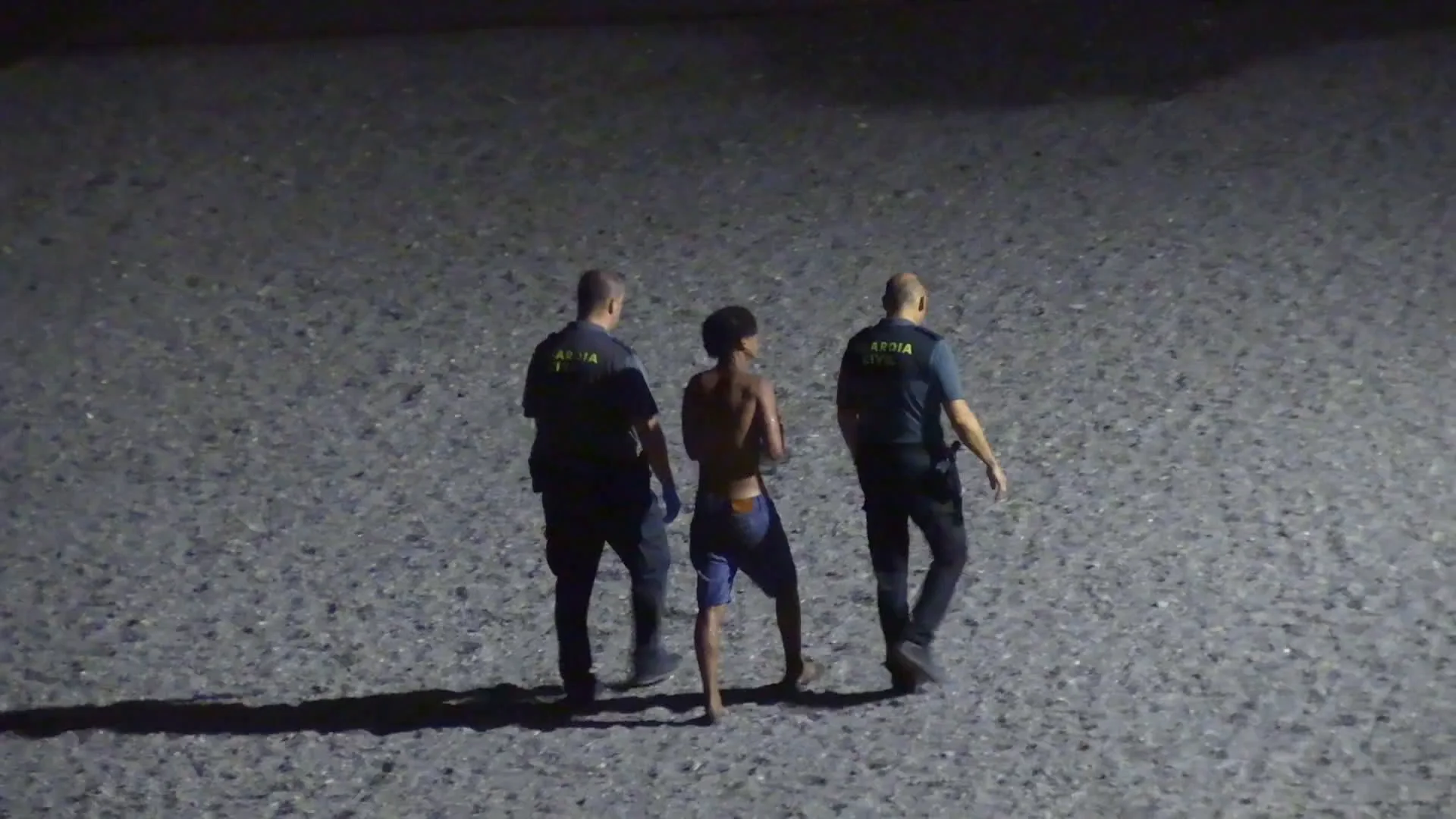 Imagen de un inmigrante en Ceuta.