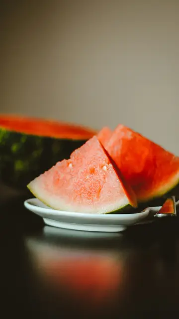 Trozos de sandía Trozos de sandía