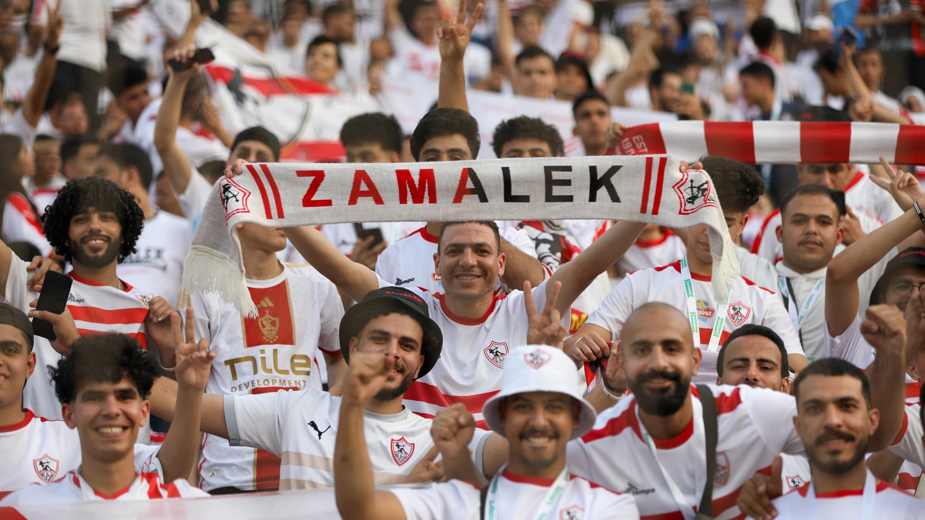 Foto de la afición del Zamalek SC Foto de la afición del Zamalek SC