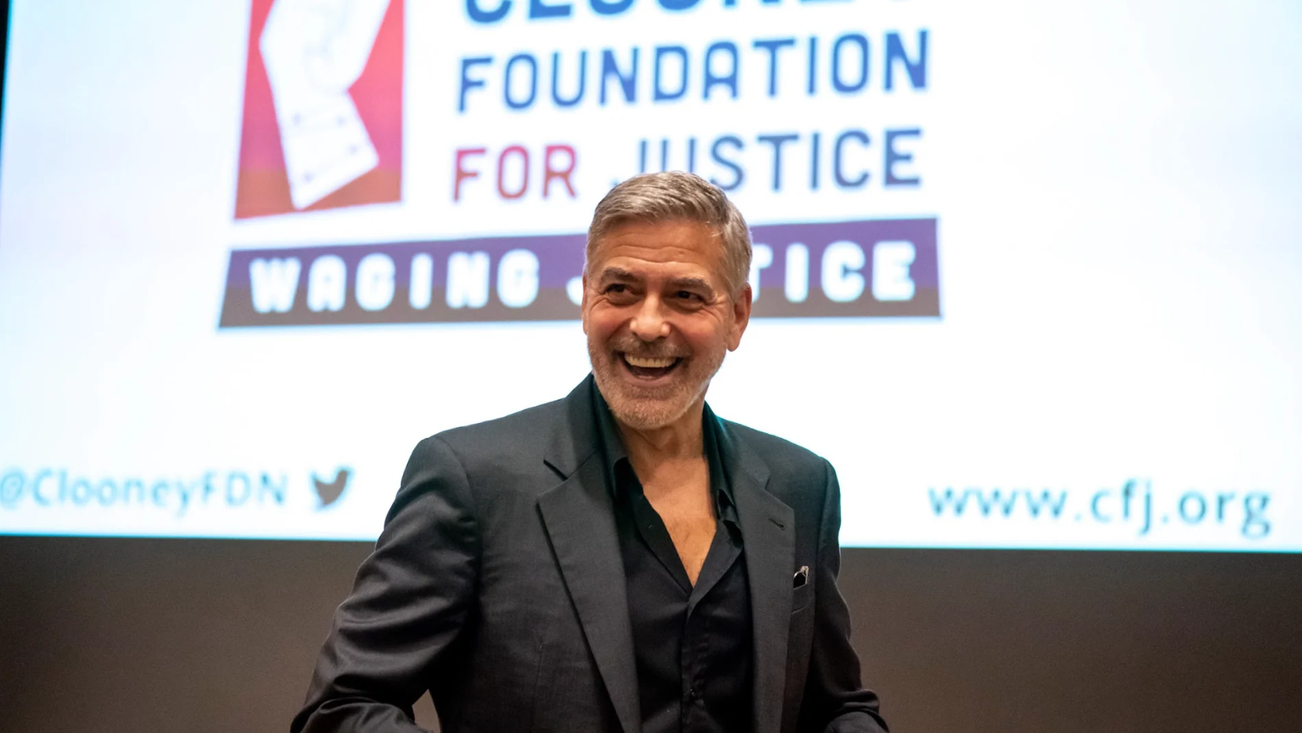 George Clooney en un acto de su fundación George Clooney en un acto de su fundación