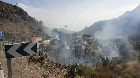 Conato de incendio en Fataga Conato de incendio en Fataga