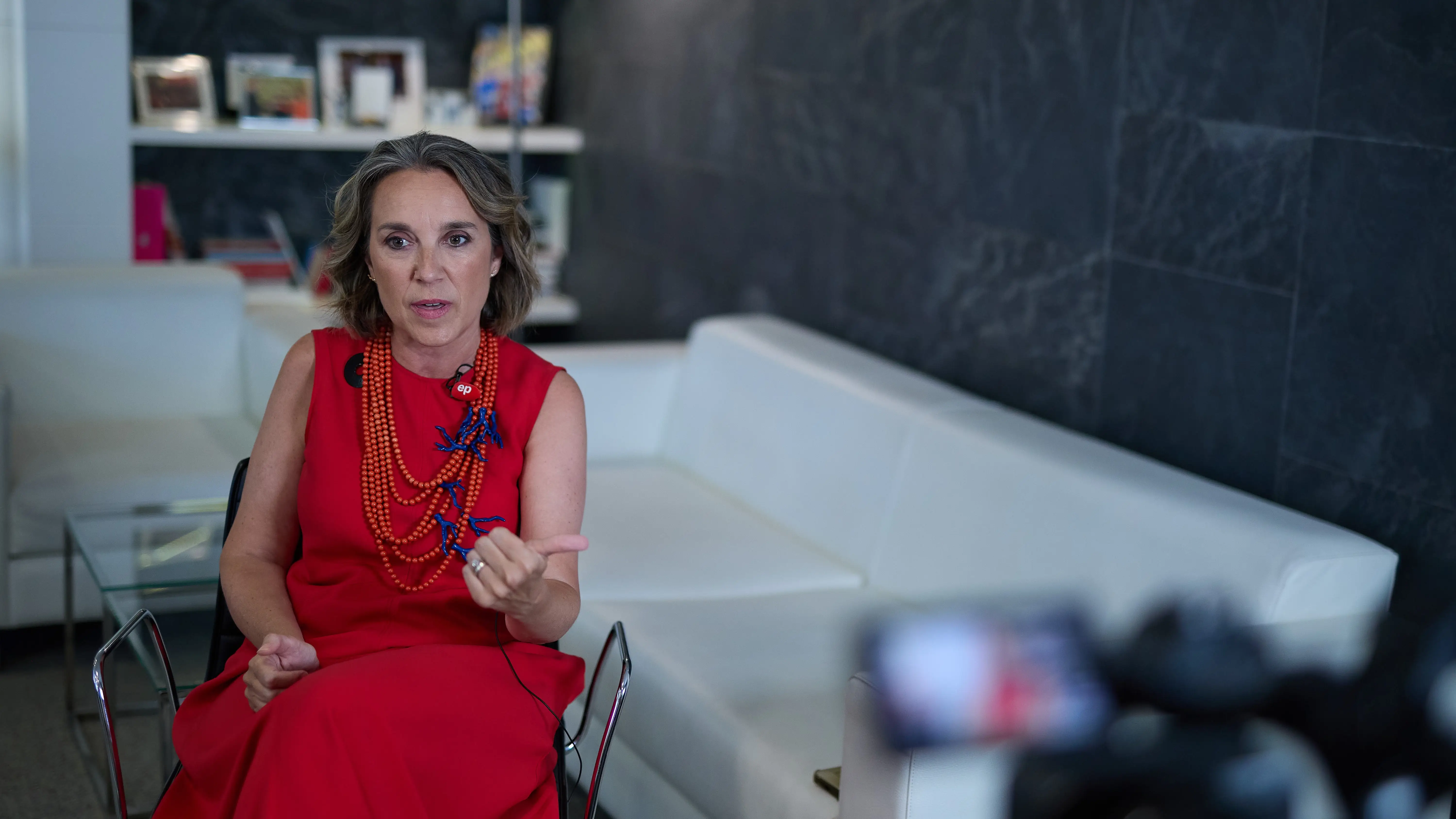 La secretaria general del PP, Cuca Gamarra, en una entrevista La secretaria general del PP, Cuca Gamarra, en una entrevista