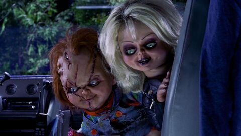 Chuky y Tiffany en La Novia de Chucky