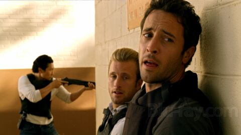 Alex O'Loughlin y Scott Caan en Hawai 5.0