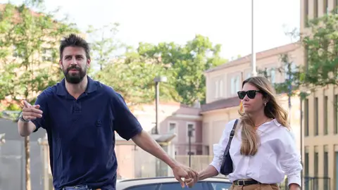 Piqué y Clara Chía, en Barcelona Piqué y Clara Chía, en Barcelona