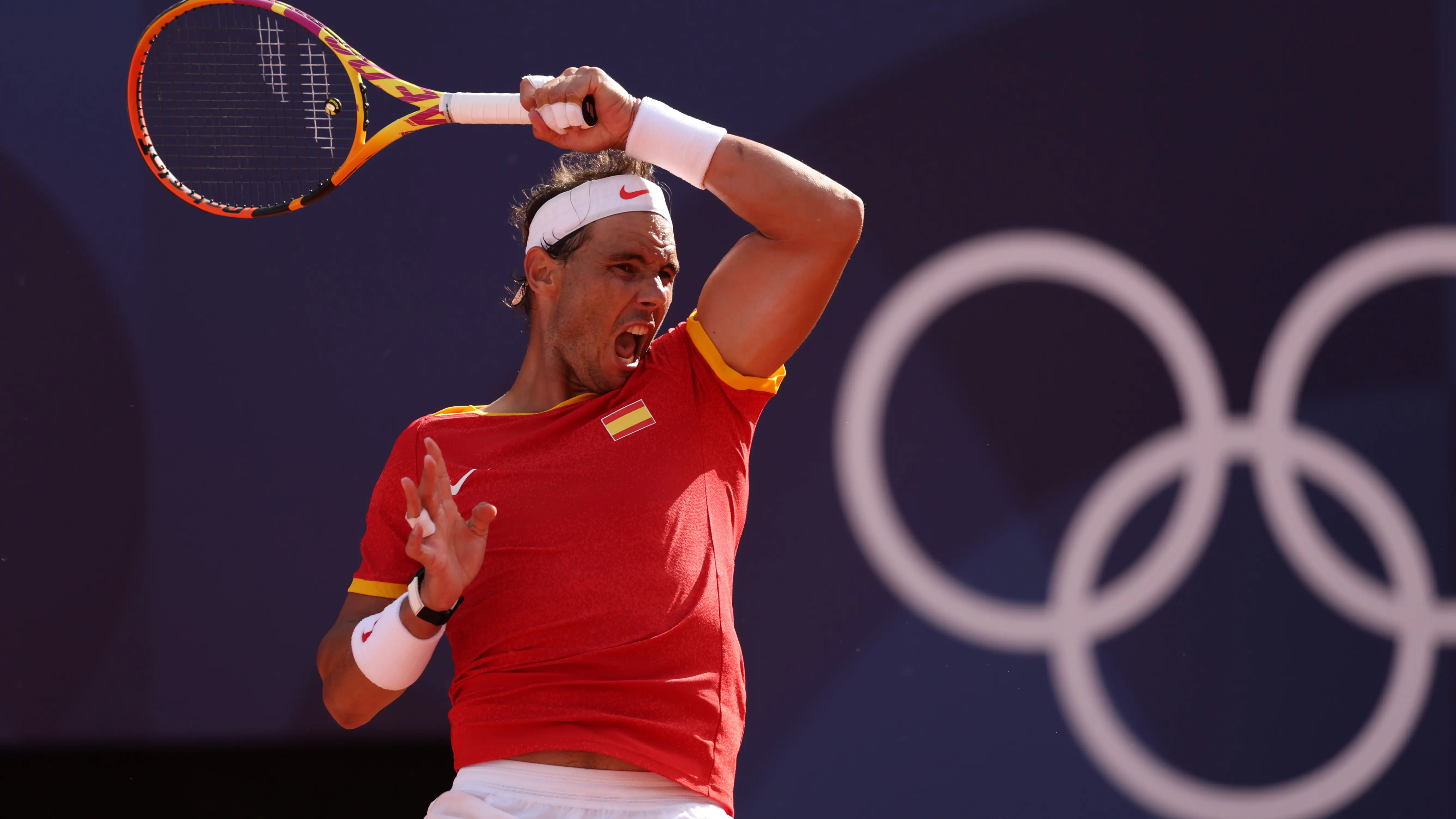 Rafa Nadal durante los Juegos de París Rafa Nadal durante los Juegos de París