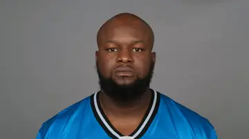 Gosder Cherilus, ex jugador de la NFL, cuando vestía la camiseta de los Detroit Lions Gosder Cherilus, ex jugador de la NFL, cuando vestía la camiseta de los Detroit Lions