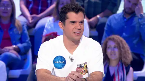 Nacho revela la igualdad total con Manu en Pasapalabra al llegar a su décimo programa Nacho revela la igualdad total con Manu en Pasapalabra al llegar a su décimo programa
